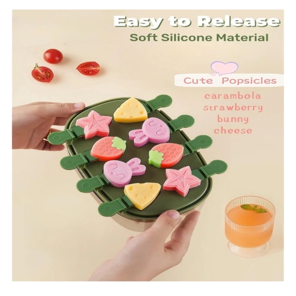 Green Dino Mini Popsicle Molds NWT - Picture 3 of 5